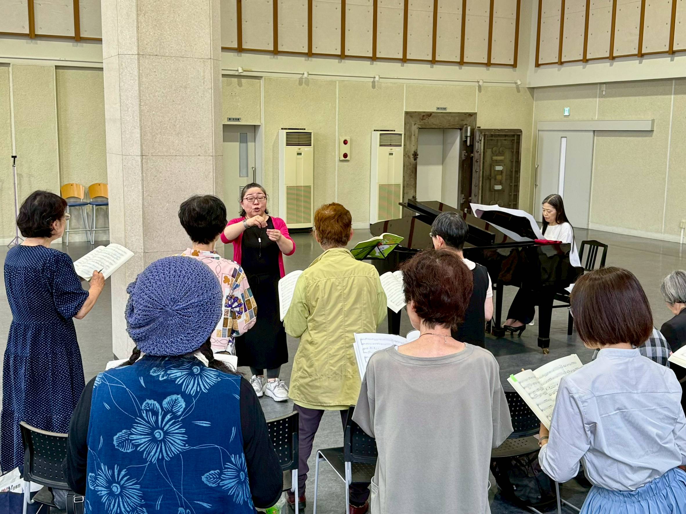 練習会場の様子