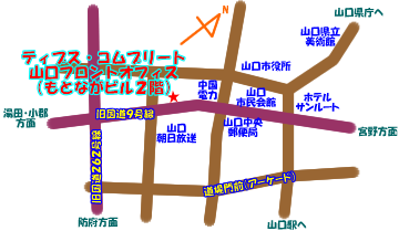 山口フロントオフィスの地図